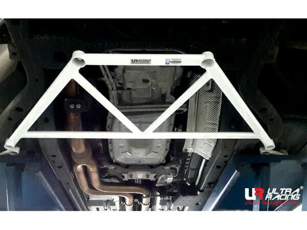 Barra Refuerzo Inferior Delantera Ultra Racing (3436) Ford Mustang 2.3 Ecoboost 15+