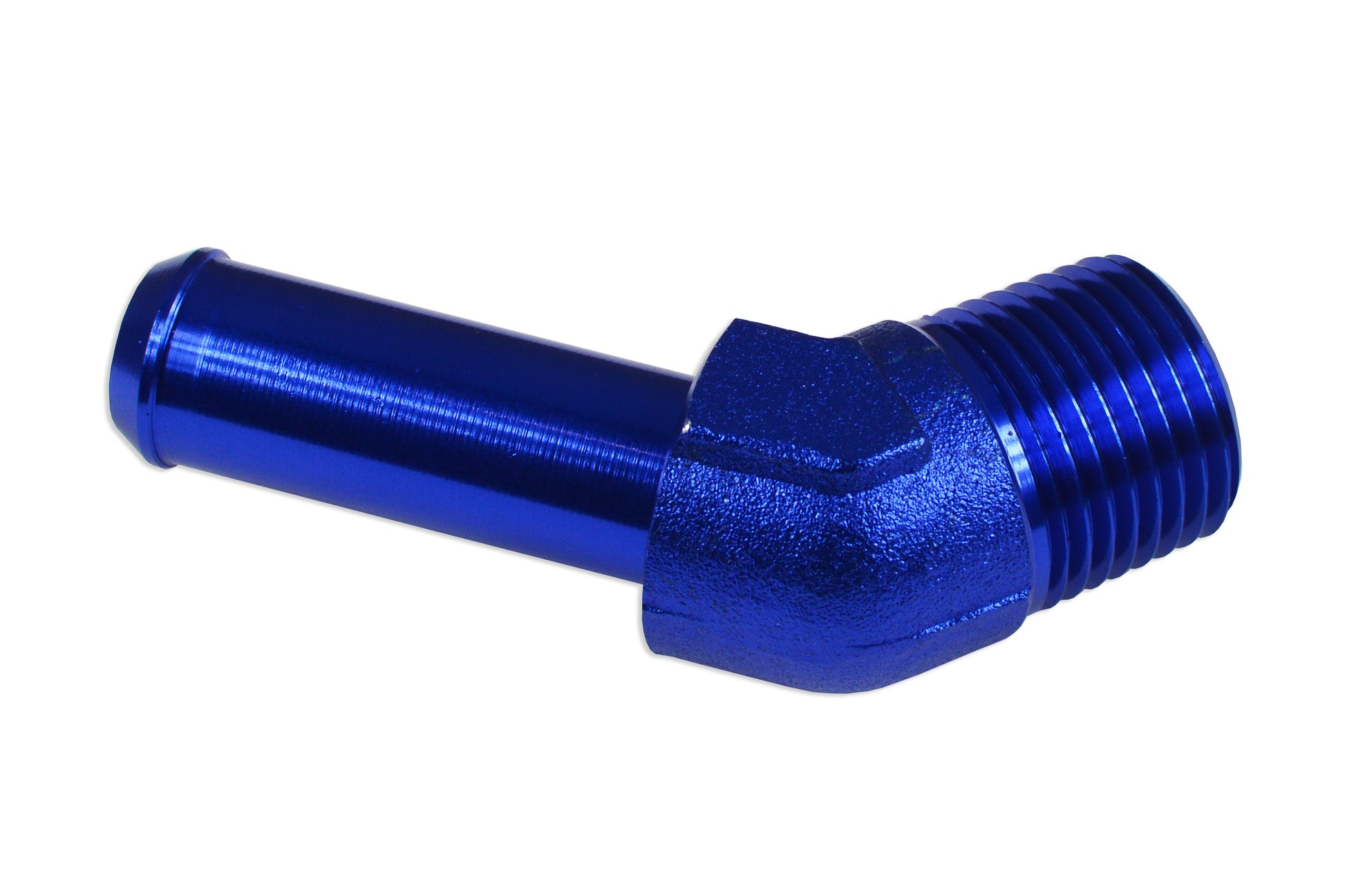Racor 45º 1/2 NPT a Tetón 5/8", Azul - Imagen 3