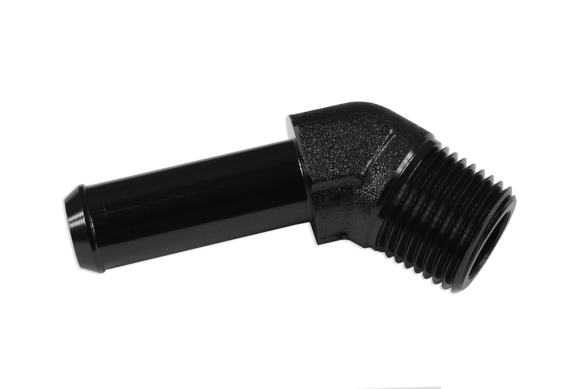 Racor 45º 3/8 NPT a Niple 1/2" Negro - Imagen 4