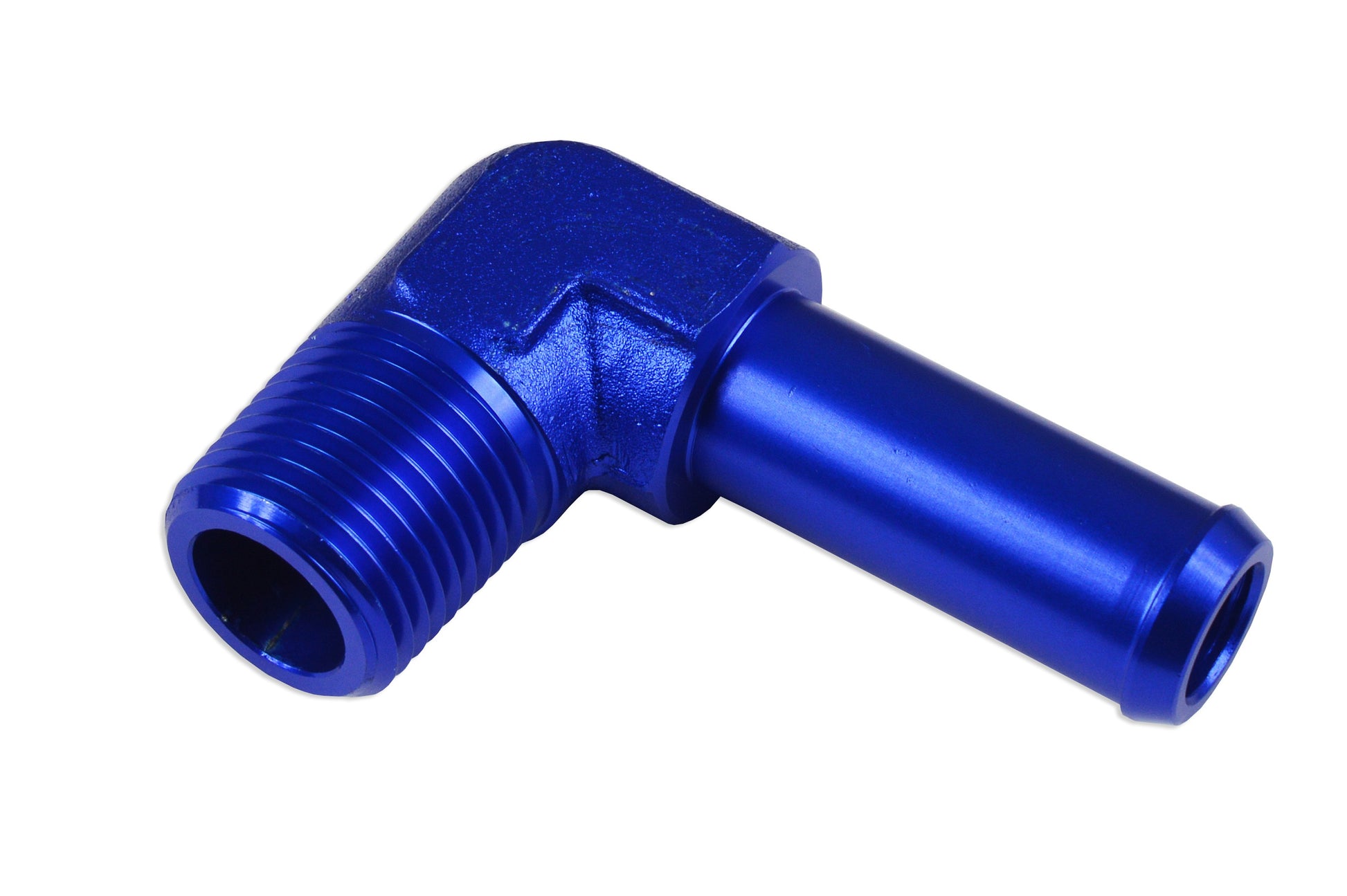 Racor 90º 1/2 NPT a Niple 5/8", Azul - Imagen 4