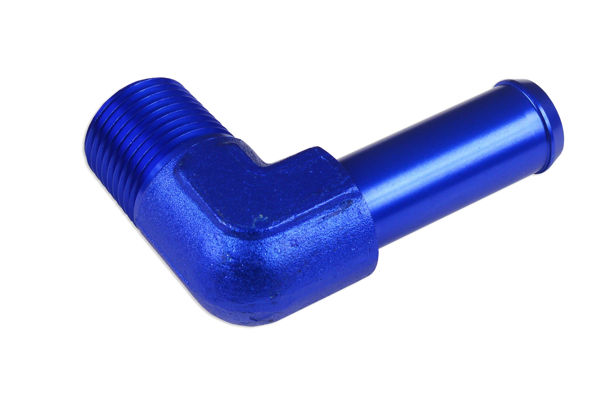 Racor 90º 3/8 NPT a Niple 1/2" Azul - Imagen 3