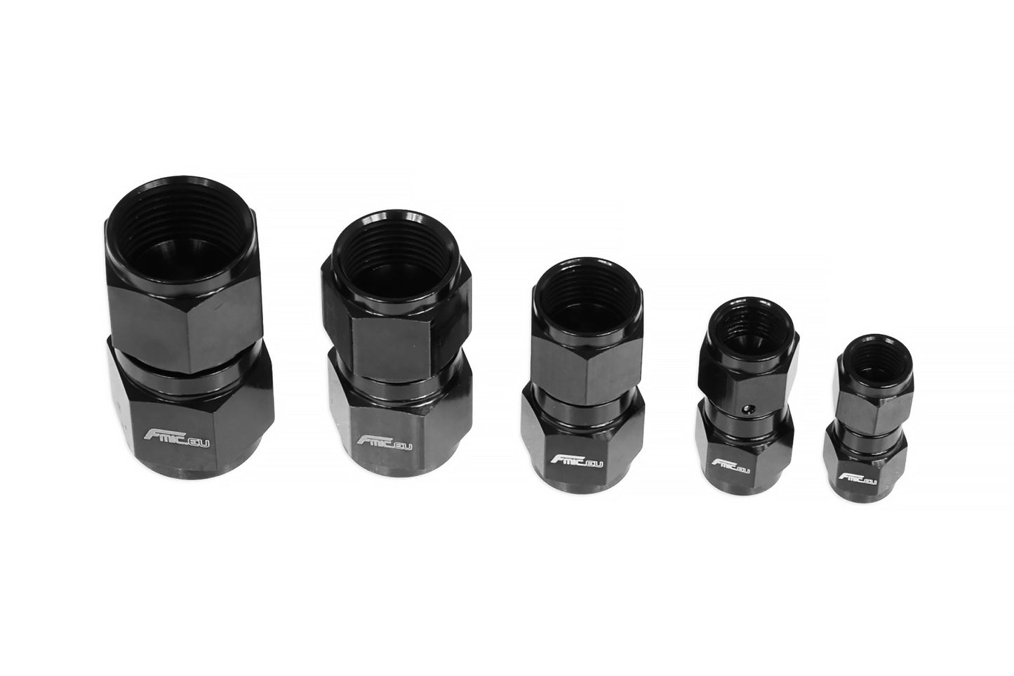 Conector AN8 Hembra-Hembra Negro - Imagen 3