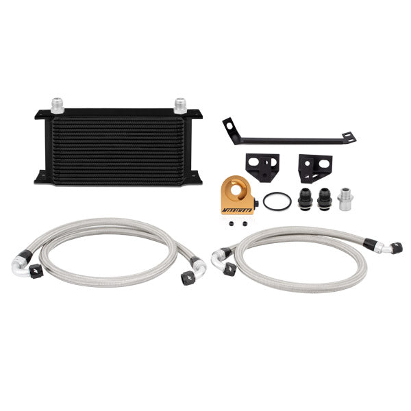 Radiador de Aceite Mishimoto MMOC-MUS4-15TBK con Termostato para Ford Mustang Ecoboost 15-17 Negro
