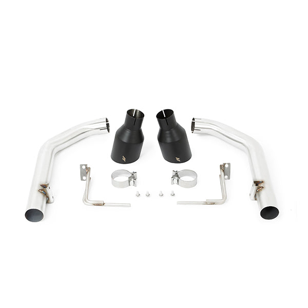 Mishimoto MMEXH-MUS8-15ARBK Race Axle-back, Salidas Negras, Ford Mustang GT 15-17