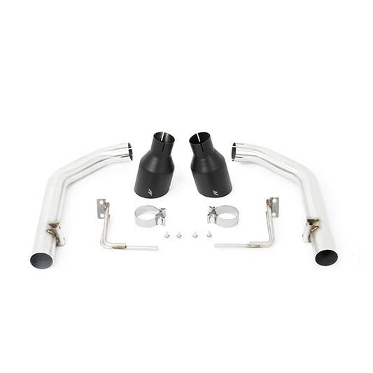 Mishimoto MMEXH-MUS8-15ARBK Race Axle-back, Salidas Negras, Ford Mustang GT 15-17