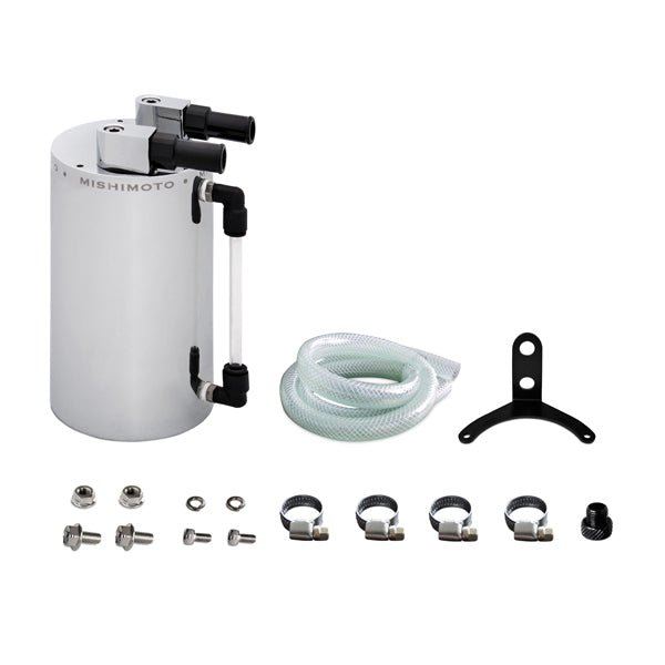 Mishimoto MMOCC-LA Catch Can de Aceite, Aluminio, Grande, Plata