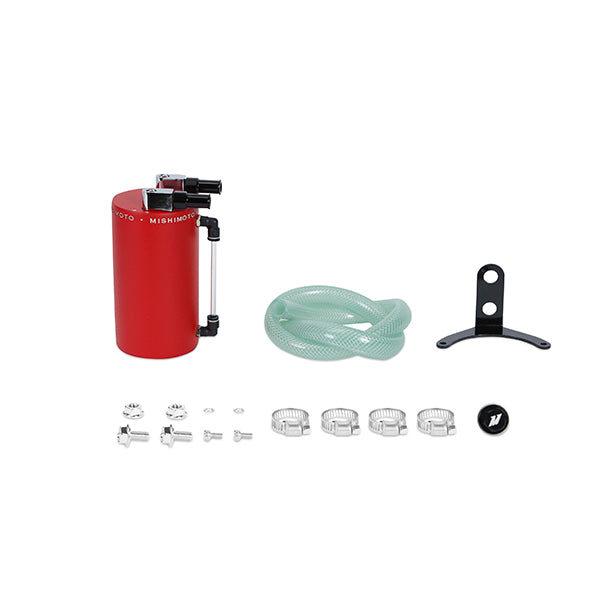 Mishimoto MMOCC-LAWRD Catch Can de Aceite, Aluminio Rojo Rugoso