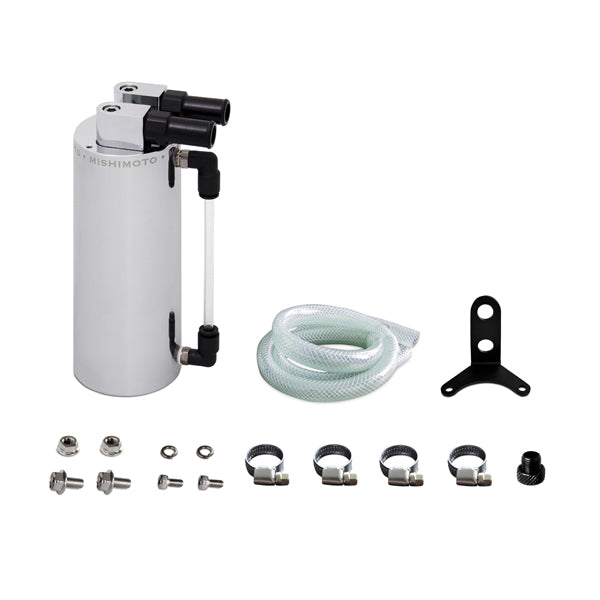 Mishimoto MMOCC-SA Catch Can de Aceite, Aluminio, Plata