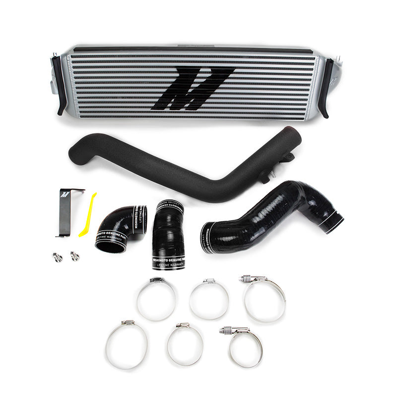 Intercooler Mishimoto MMINT-CTR-17KSLWBK Honda Civic Type R 17+ Plata con Charge Pipes Negro Texturizado