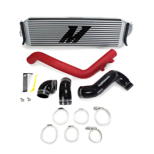 Mishimoto MMINT-CTR-17KSLWRD Intercooler Para Honda Civic Type R 17+ Plata Con Charge Pipes Rojo Arrugado