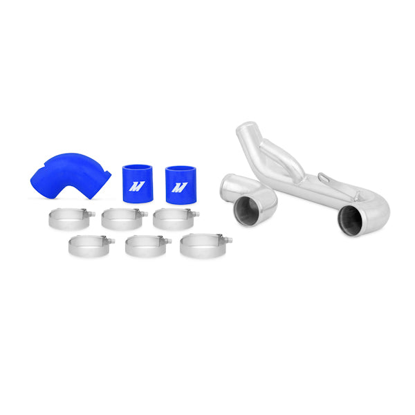 Mishimoto MMICP-EVO-10LBL Charge Pipes Intercooler para Mitsubishi Lancer Evolution X 08-15, Manguitos Azules - Imagen 3