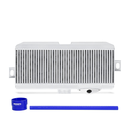 Kit Intercooler Mishimoto MMTMIC-STI-08SLBL Top Mount Subaru WRX STI 08+ Plata con Manguitos Azules