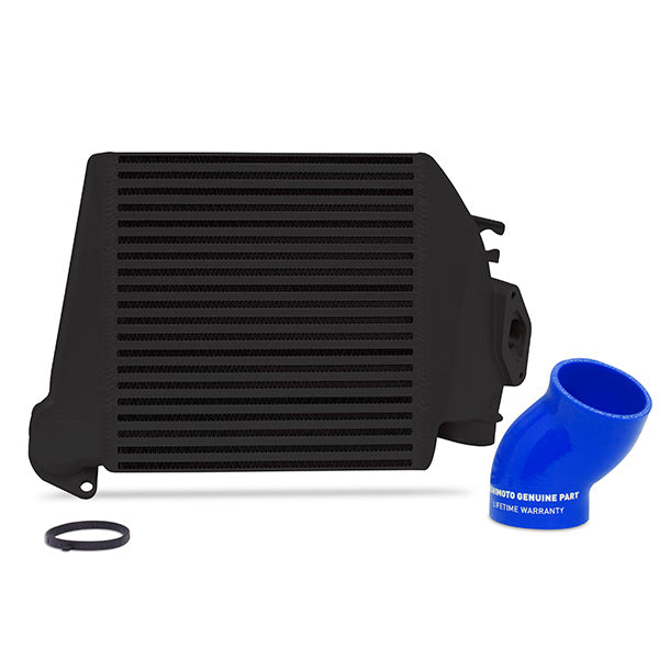 Kit Intercooler Top Mount Mishimoto MMTMIC-WRX-08BKBL Subaru WRX 08-14 Negro con Manguitos Azules