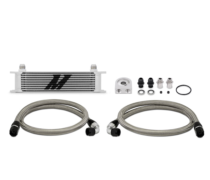 Kit Radiador de Aceite Universal Mishimoto MMOC-U 10 Filas Plata