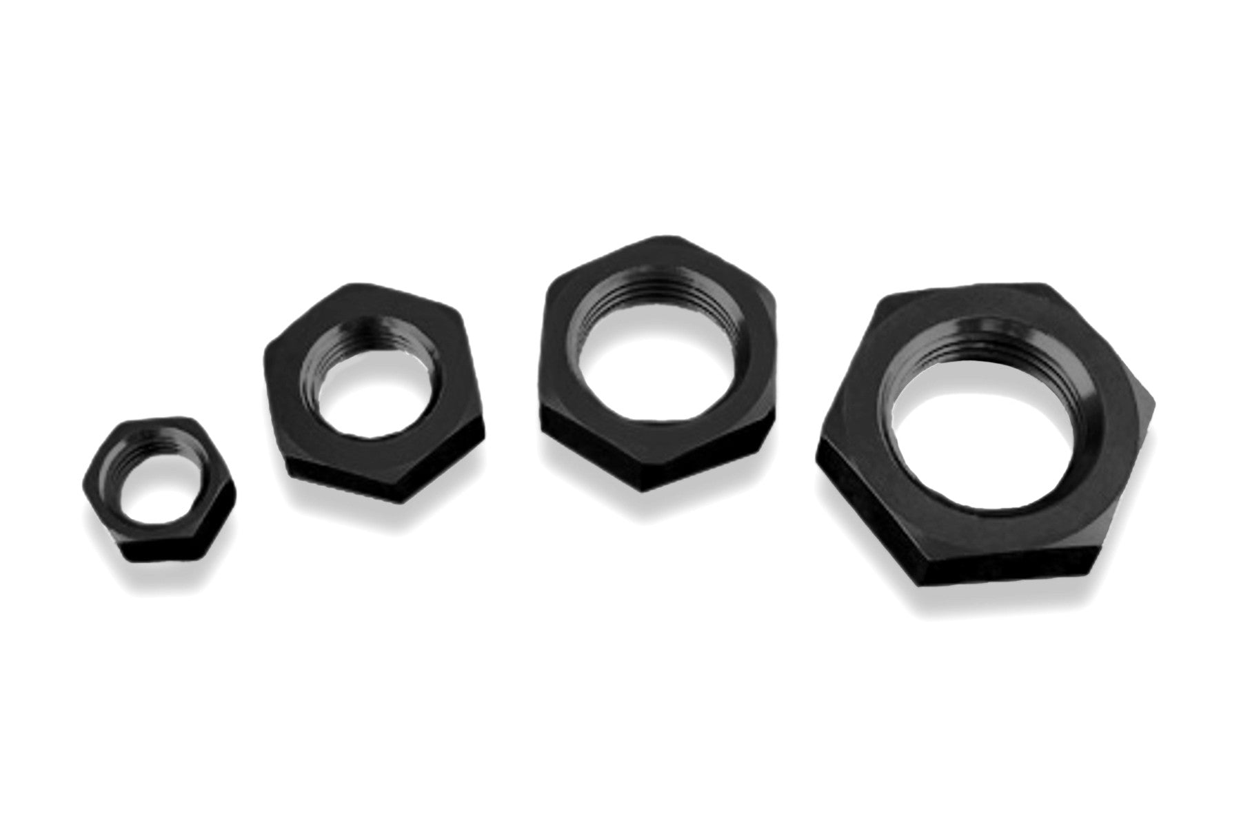 Racor AN-4 (7/16 UNF) JIC, Tuerca Hexagonal, Manguera Aceite Combustible, Negro - Imagen 2