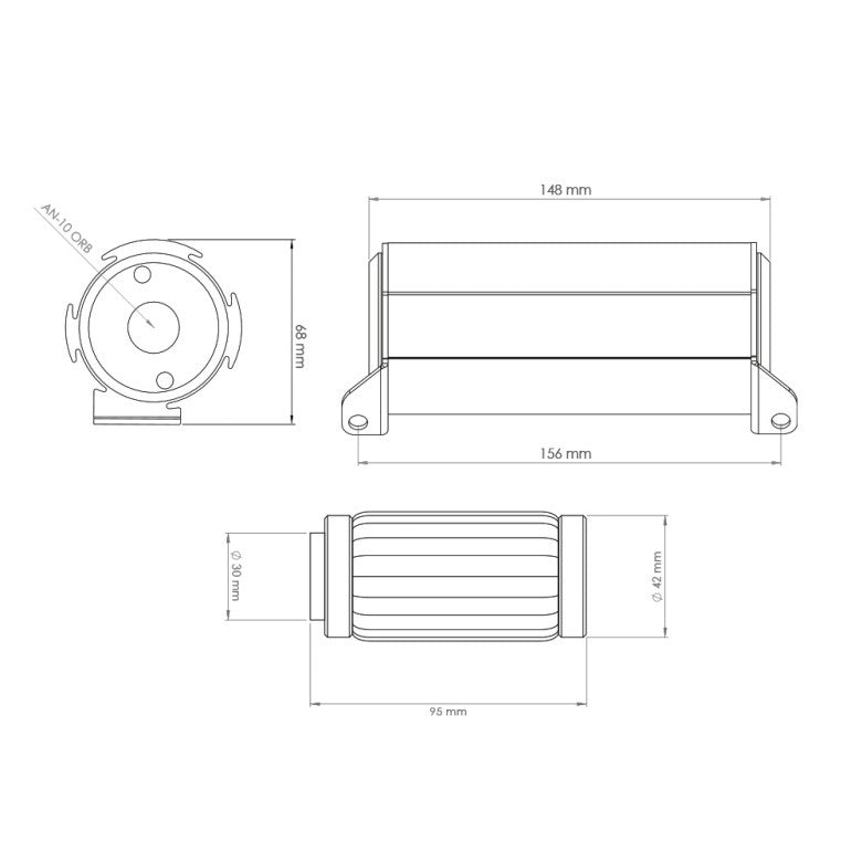 Nuke Performance Filtro de Combustible 10 Micras AN-10 - Imagen 4