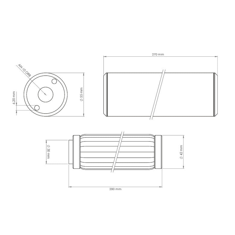 Nuke Performance Filtro de Combustible PF200 10 micras AN-10 - Imagen 4