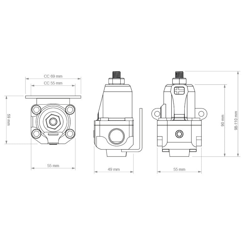 Regulador de Presión de Combustible Nuke Performance FPR100s AN-6 - Imagen 7
