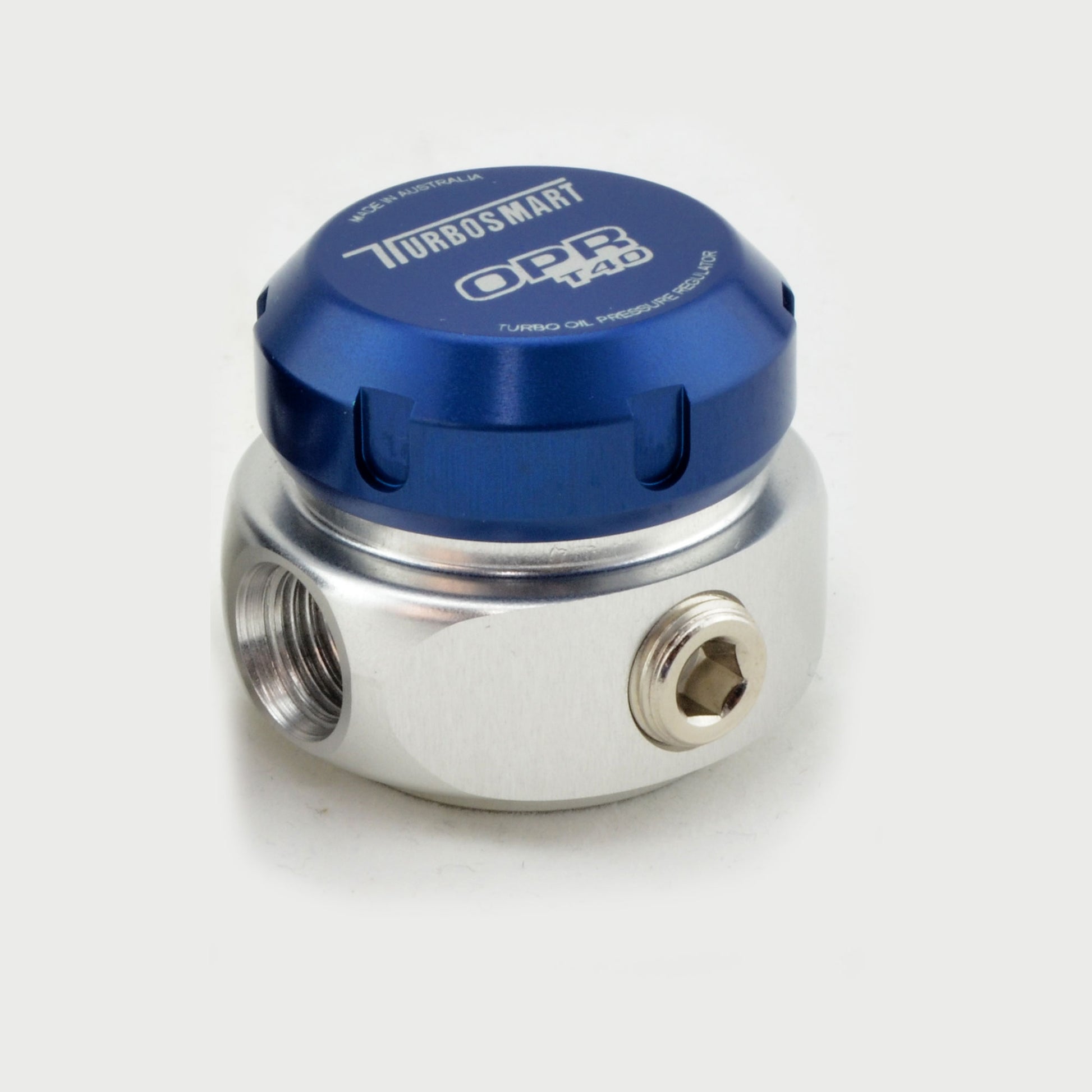 Regulador Presión Aceite Turbosmart OPR T40 40psi - Azul