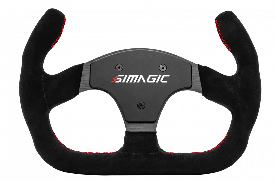 Volante Deportivo Profesional C-Shaped Suede 325mm SIMAGIC Simracing