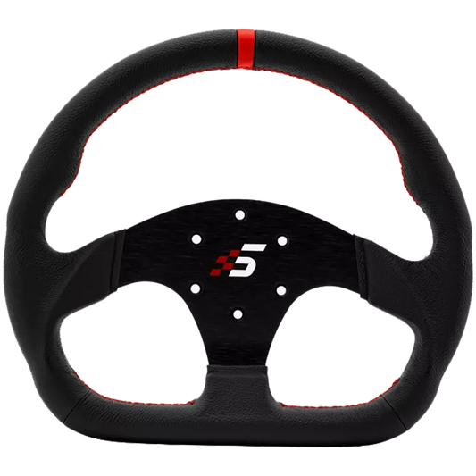 Volante Deportivo Profesional de Cuero en Forma de D 325mm SIMAGIC Simracing