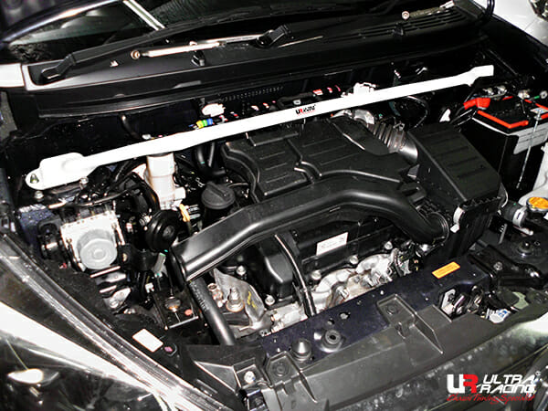 Barra De Torretas Superior Delantera Ultra Racing (3776) Para Perodua Axia (B200) 1.0 VVTI 2WD 1ST FL 17+
