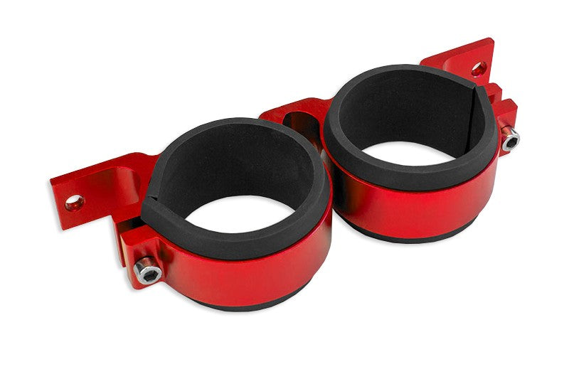 Soporte de Montaje Doble para Bomba de Combustible 60MM Rojo - Imagen 3