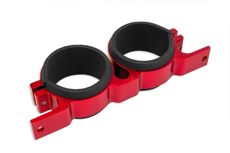 Soporte de Montaje Doble para Bomba de Combustible 60MM Rojo - Imagen 2