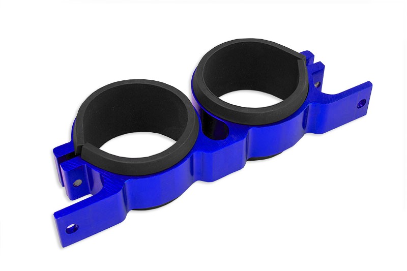 Soporte Montaje Doble Bomba Combustible 60MM Azul - Imagen 2