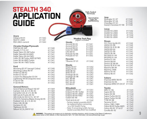 Bomba de Combustible Aeromotive 340 Stealth, 340 lph (Entrada Central) ARE 11540 - Imagen 4