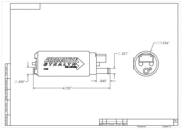Bomba de Combustible Aeromotive 340 Stealth, 340 lph (ARE-11542)
