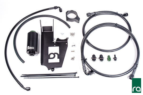 Kit de Fontanería para Soporte Bomba Mitsubishi EVO 7-8-9, Filtro Inox Radium Engineering - Imagen 3