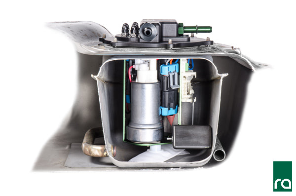 Conjunto Soporte Bomba Combustible Mitsubishi EVO 7-8-9 Walbro F90000267/274/285 Radium Engineering - Imagen 2