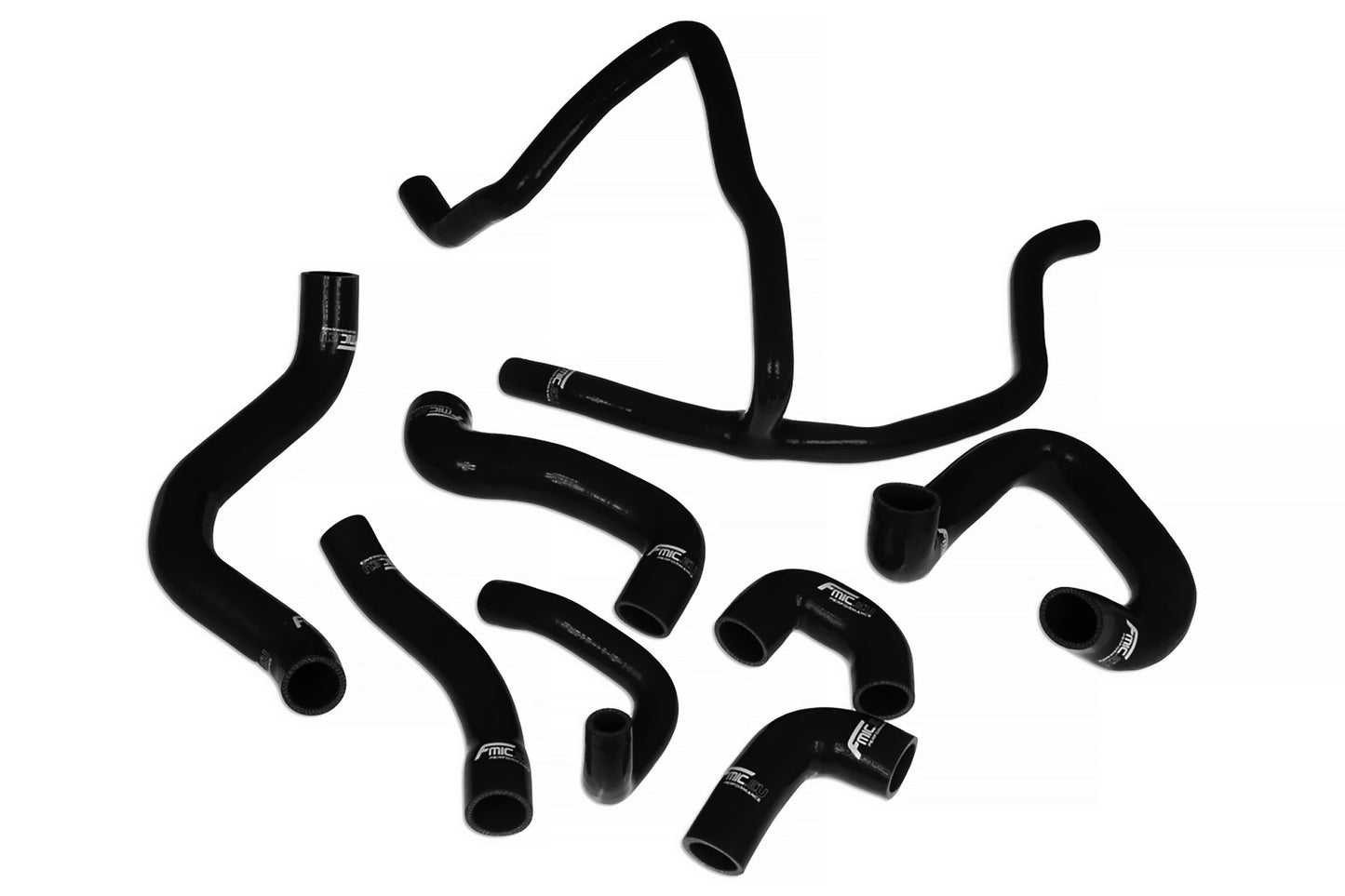 Kit Manguitos Refrigerante Silicona FMIC.EU BMW E30 M20 320 325 - Negro - Imagen 2