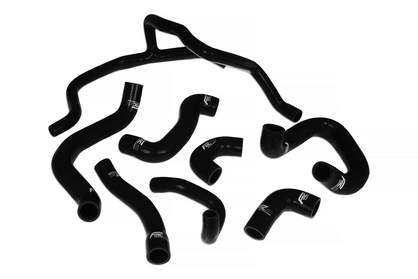 Kit Manguitos Refrigerante Silicona FMIC.EU BMW E30 M20 320 325 - Negro