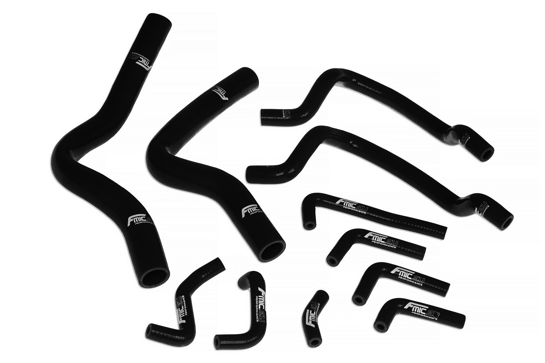 Kit Manguitos Refrigerante Silicona FMIC.EU Mitsubishi Eclipse DSM 4G63T 1G 1990-1994 - Negro