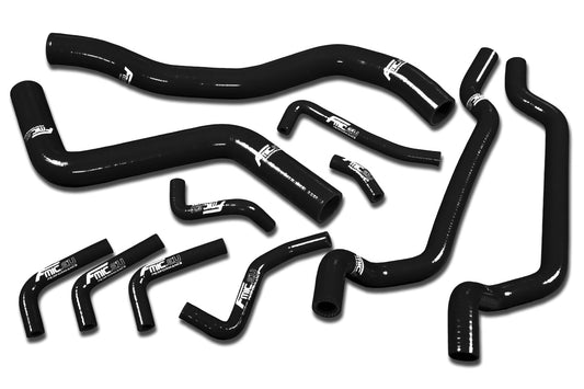 Kit de Manguitos de Refrigerante de Silicona FMIC.EU Mitsubishi Eclipse GSX DSM 4G63 2G 1995-1999 - Negro