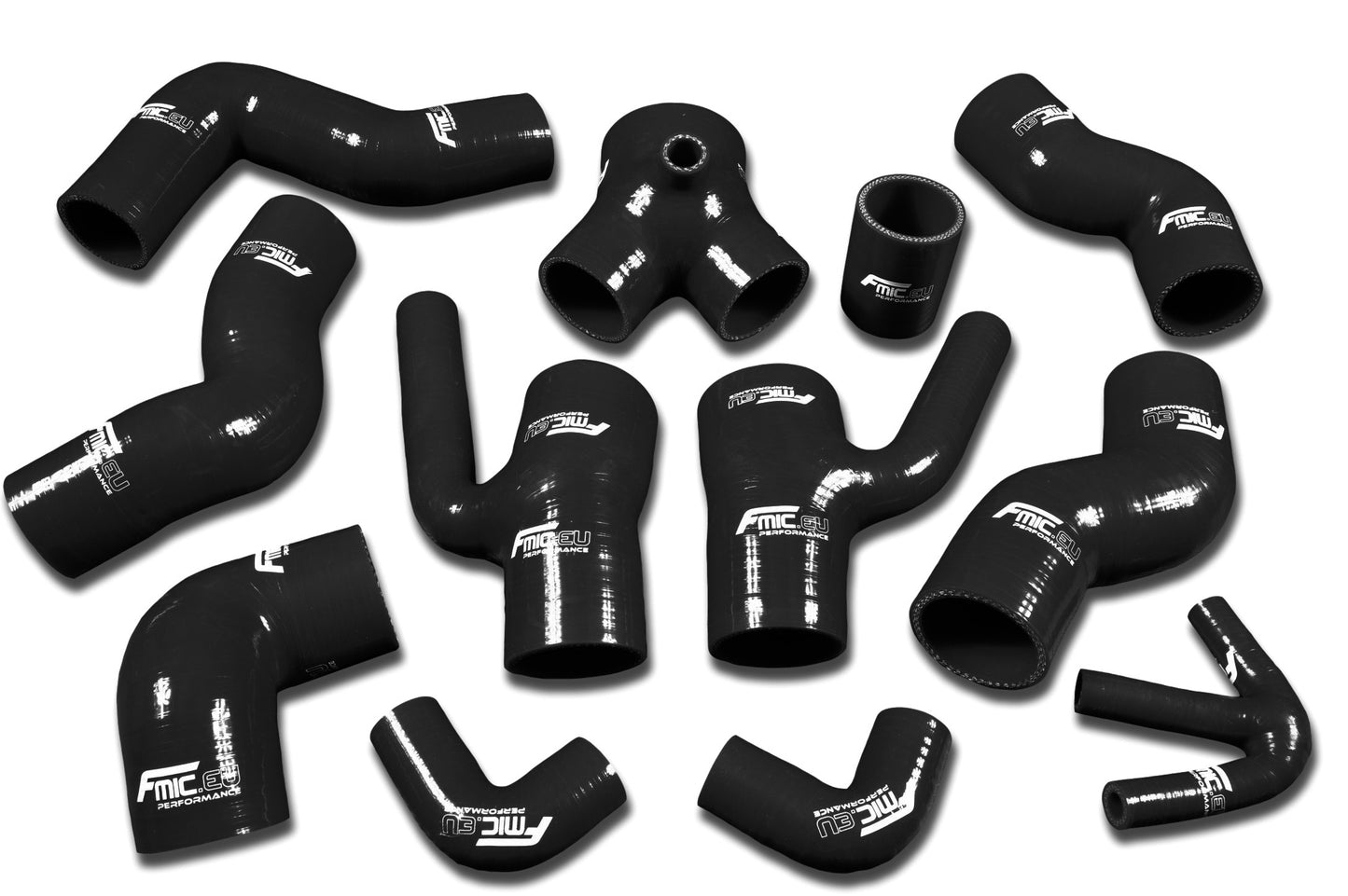 Kit de Manguitos de Admisión FMIC.EU Audi S4 RS4 A6 B5 C5 2.7L Bi-Turbo 97-01 - Negro