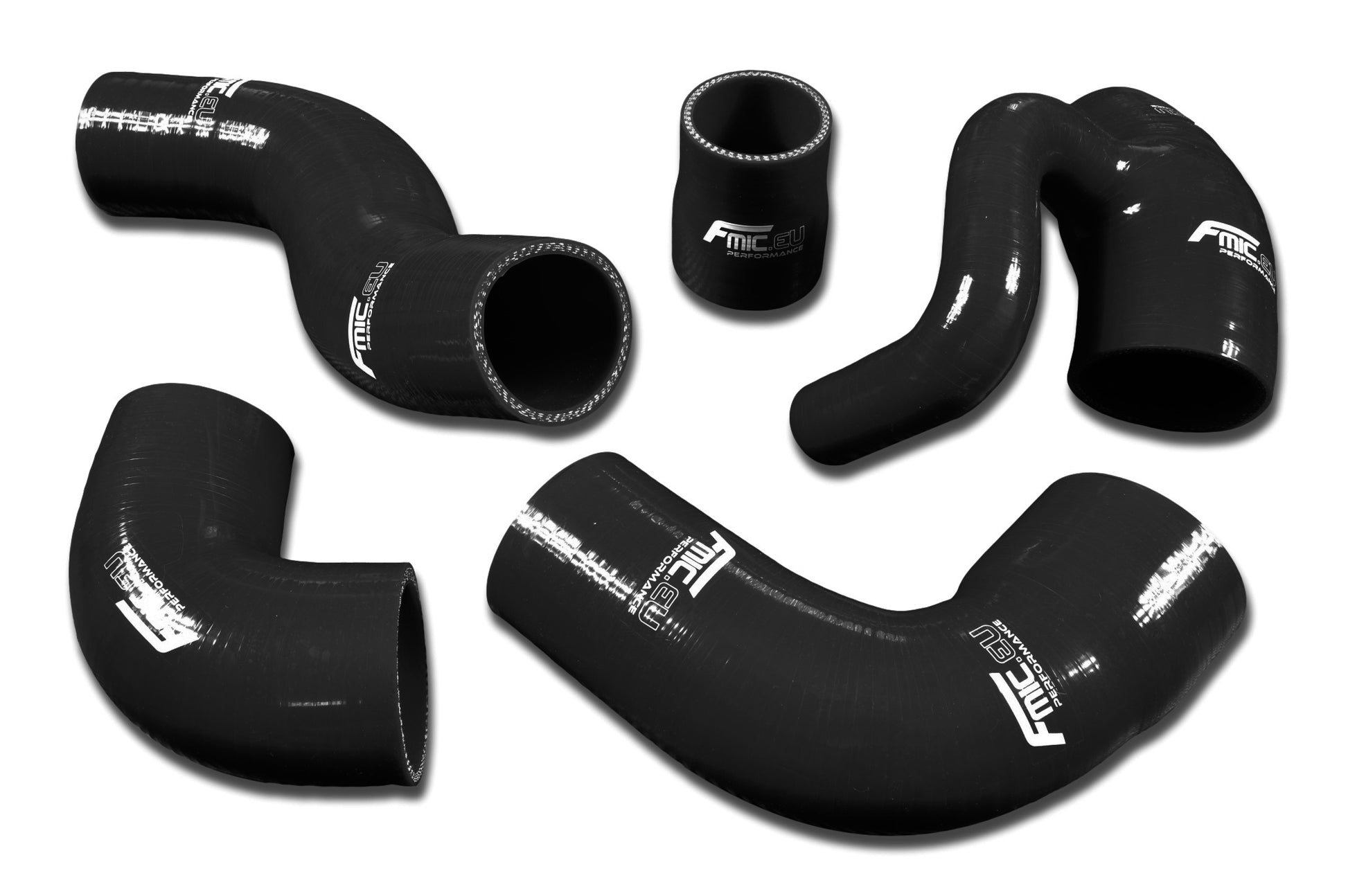 Kit de Manguito de Admisión de Silicona FMIC.EU Volvo 850 T-5 T-5R 93-97 S70 V70 T5 2.3L - Negro