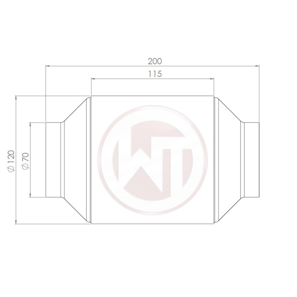 Catalizador Deportivo Wagner Tuning 200CPSI con Recubrimiento EU6