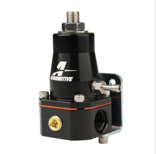 Regulador Presión Combustible Aeromotive EFI Billet, 2x -6 Entrada/Retorno, (Anodizado Negro, AEI 13136)