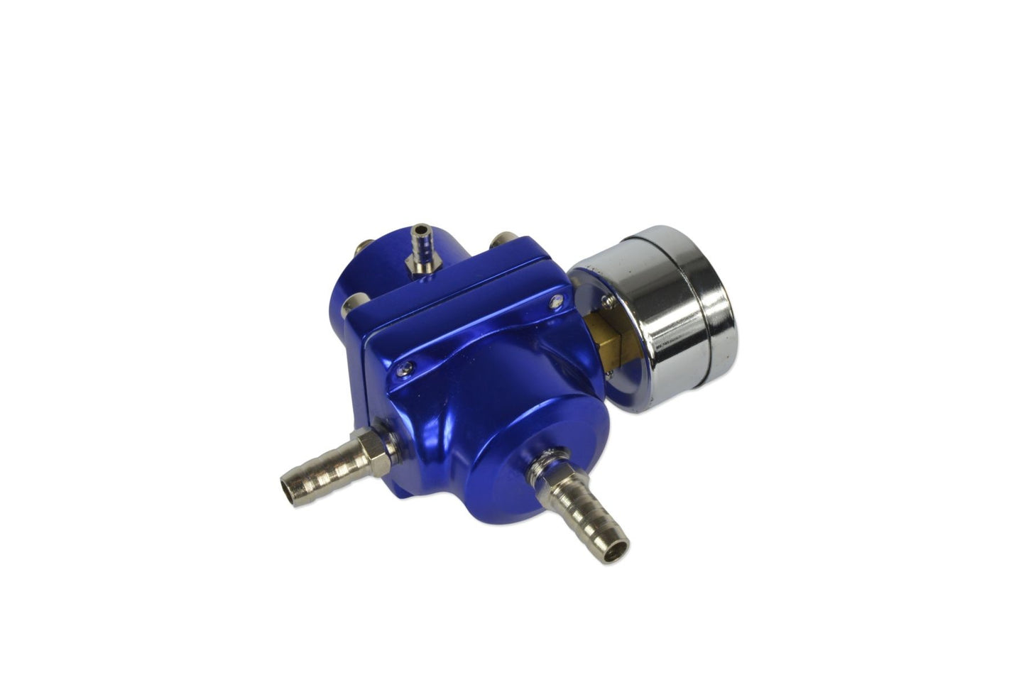Regulador de Presión de Combustible con Manómetro y Racor de Púas 8mm - Imagen 2