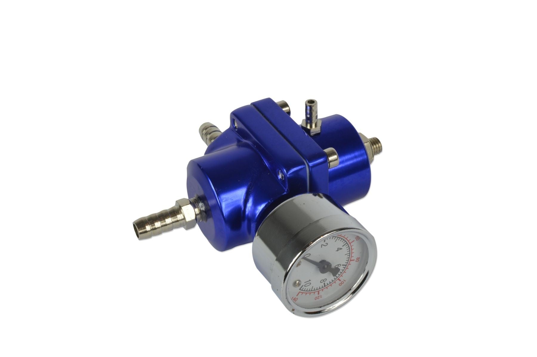Regulador de Presión de Combustible con Manómetro y Racor de Púas 8mm - Imagen 3