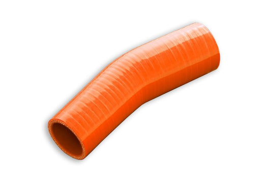 Codo Reductor de Silicona 23° 45/60mm Naranja
