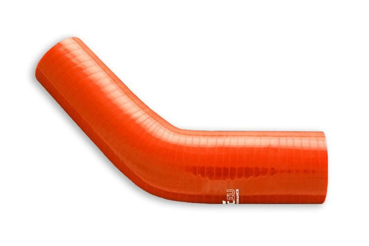 Codo Reductor de Silicona 45° 48/60mm Naranja
