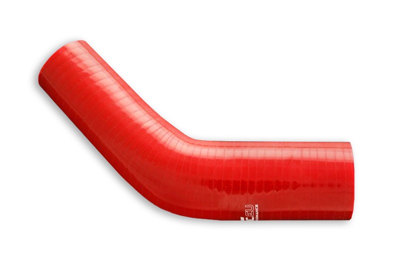 Codo Reductor de Silicona 45° 57/63mm Rojo