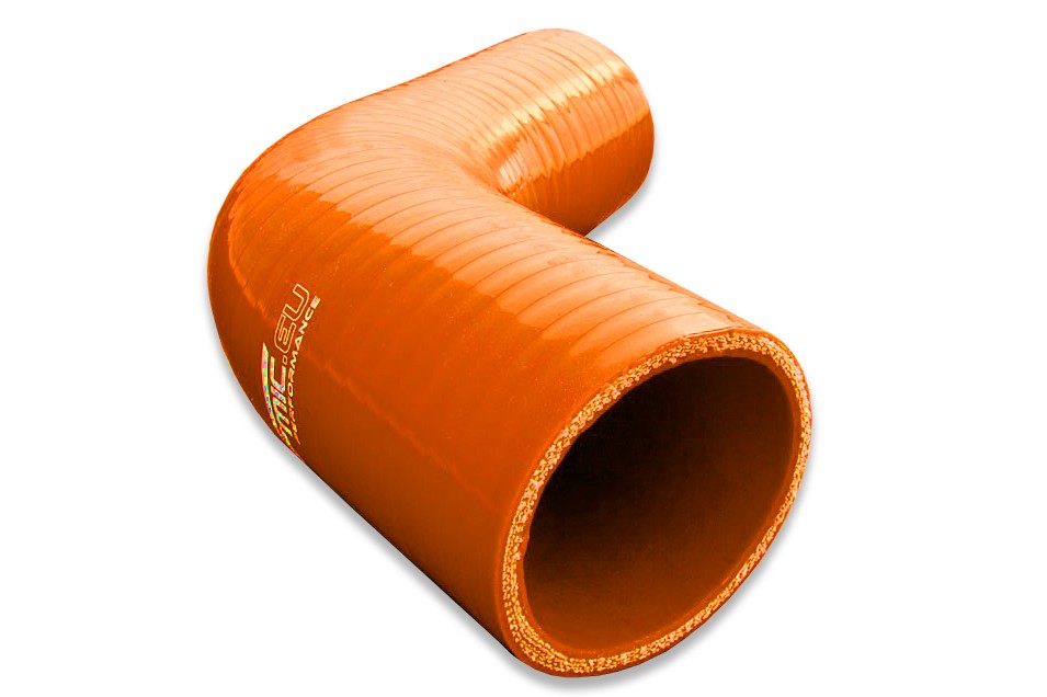Codo Reductor de Silicona 67° 51/60mm Naranja - Imagen 3
