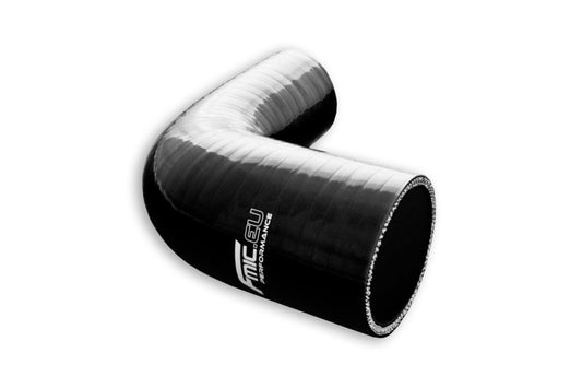 Codo Reductor de Silicona 90° 45/76mm Negro