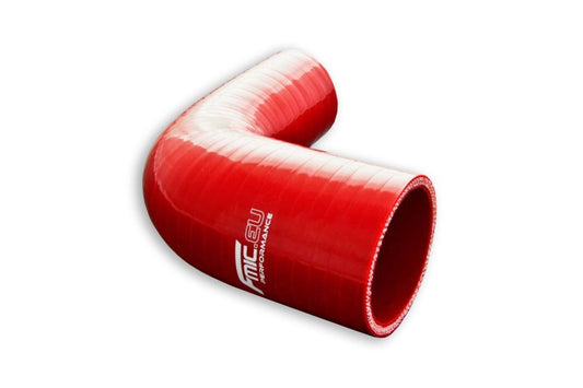 Codo Reductor de Silicona 90° 57/70mm Rojo