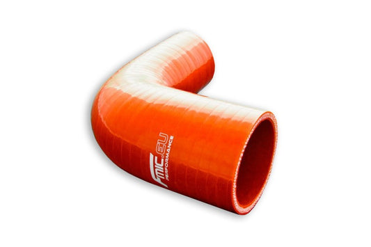 Codo Reductor de Silicona 90° 76/102mm Naranja